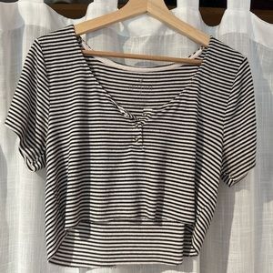 Soft & Sexy Striped Crop Top